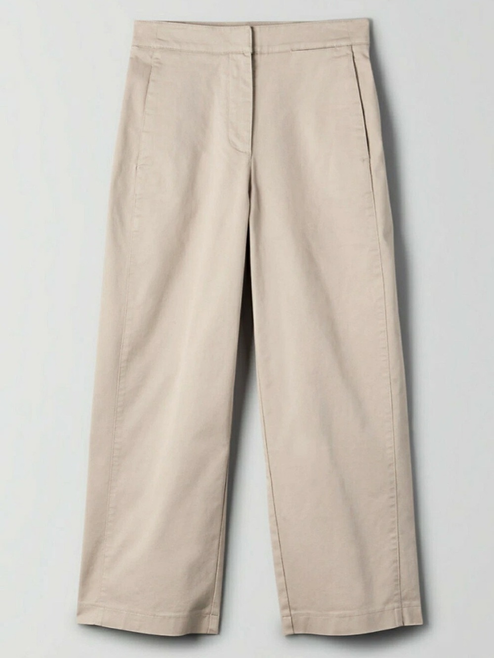 Aritzia The Group Babaton Walsh Cropped Pant Wide Leg Trouser Khaki Beige size 4